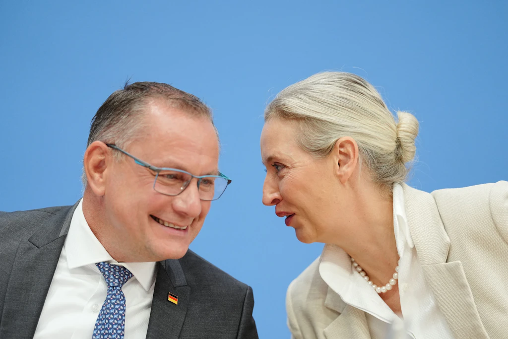 Alice Weidel und Tino Chrupalla, die Bundesvorsitzenden der AfD