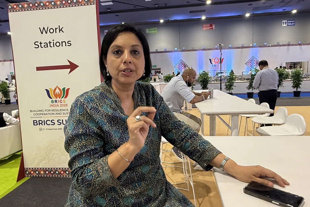 Suhasini Haidar beim Brics-Gipfel in Neu-Delhi im Interview mit dieser Zeitung.