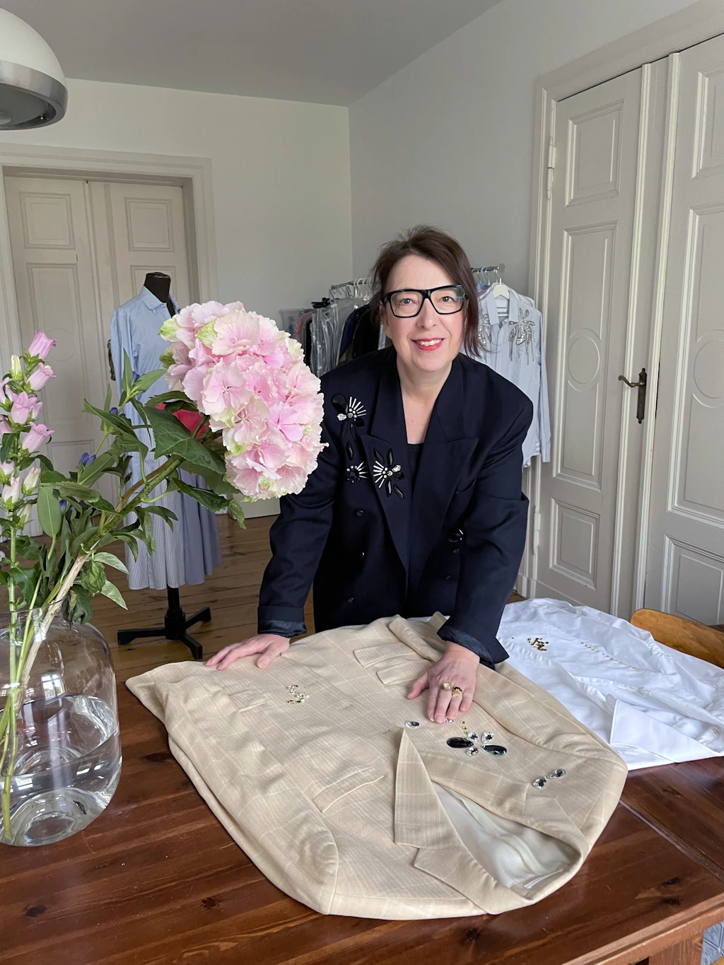Designerin Anne Bernecker im „Blackstar Blazer“.