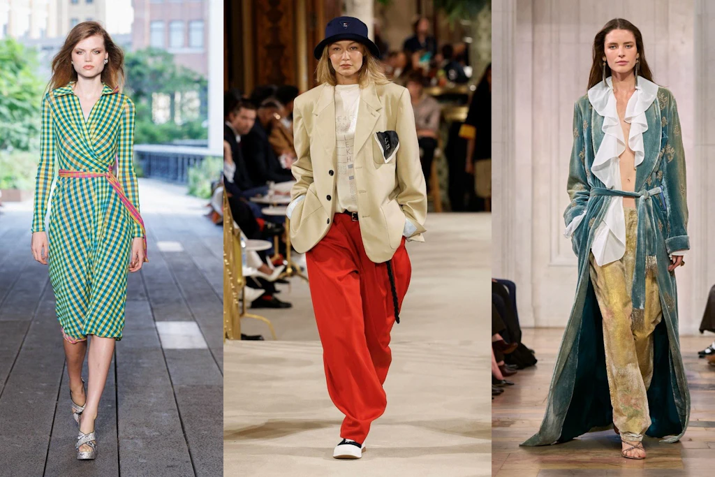 Eine Reise durch die Jahrzehnte: Die Looks der Frühjahrskollektionen auf der New York Fashion Week greifen Vergangenes neu auf.