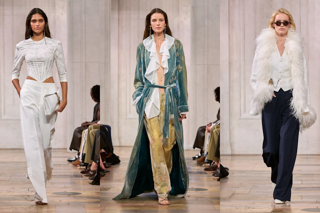 Das Frühjahr bei Ralph Lauren wird romantisch-elegant mit modernen Einflüssen.