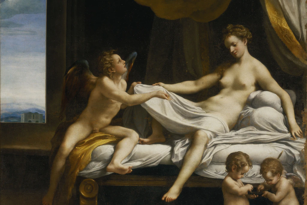 Correggio, „Danae“, um 1530/1531, Öl auf Leinwand