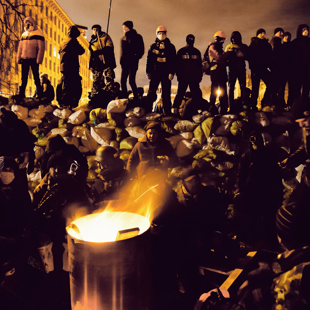 Anti-Regierungsproteste in Kiew auf dem Maidan im Winter 2014.
