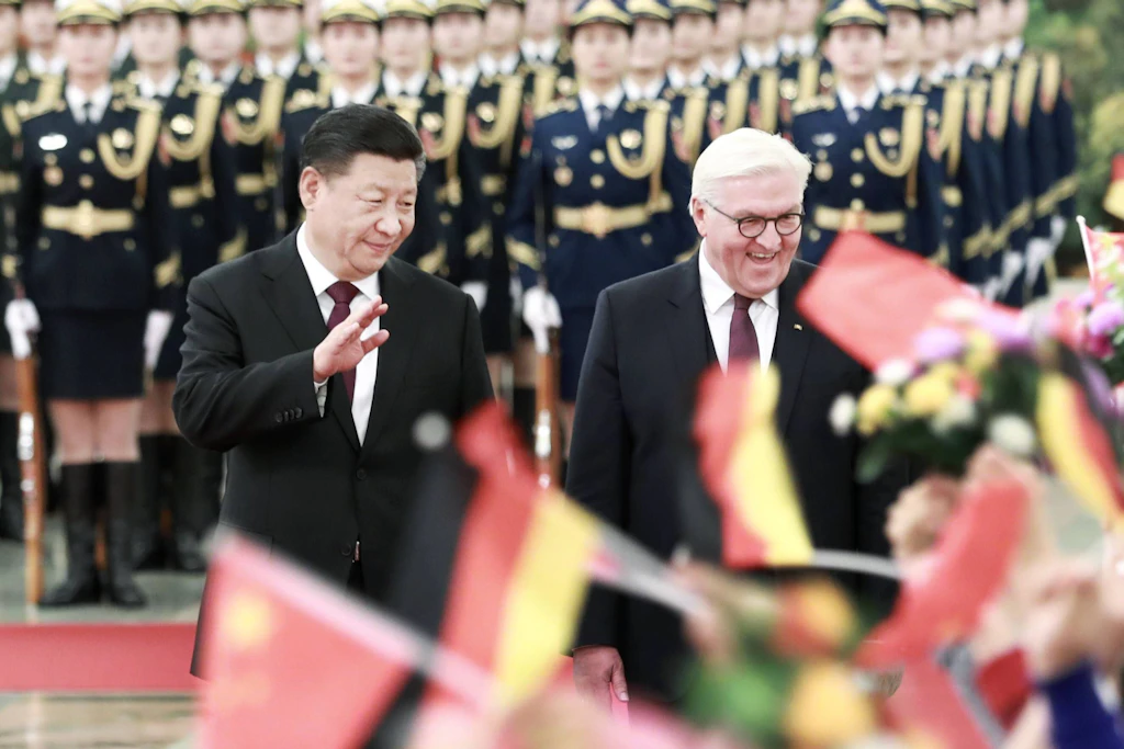 Bundespräsident Frank-Walter Steinmeier und Chinas Staats- und Parteichef Xi Jinping