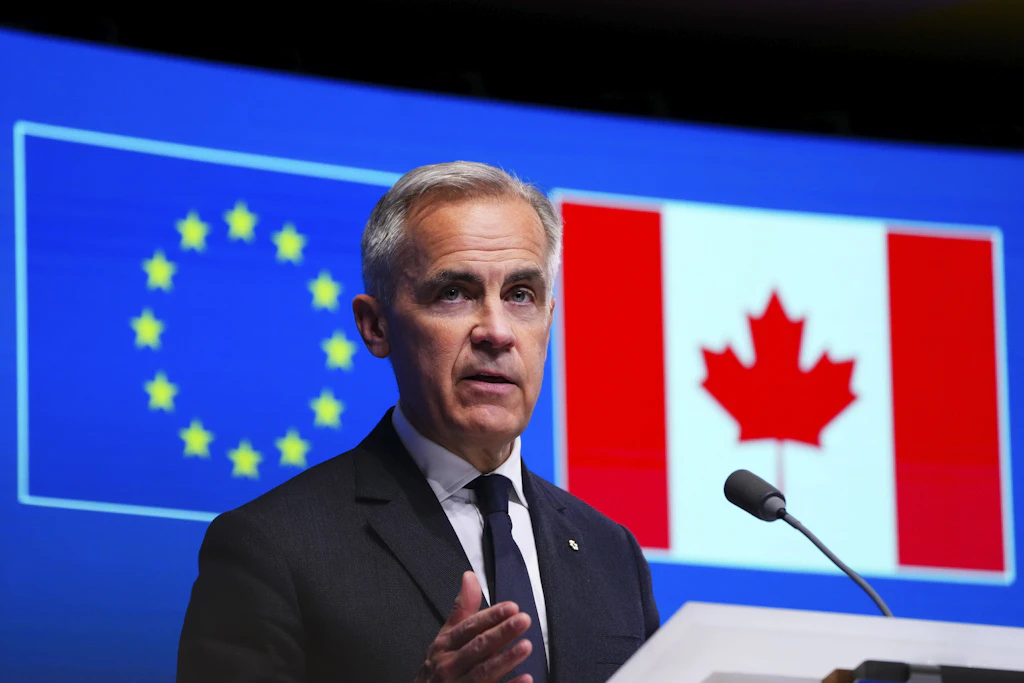 Kanadas Premierminister Mark Carney beim Kanada-EU-Gipfel 2025 in Brüssel. (Archivbild)