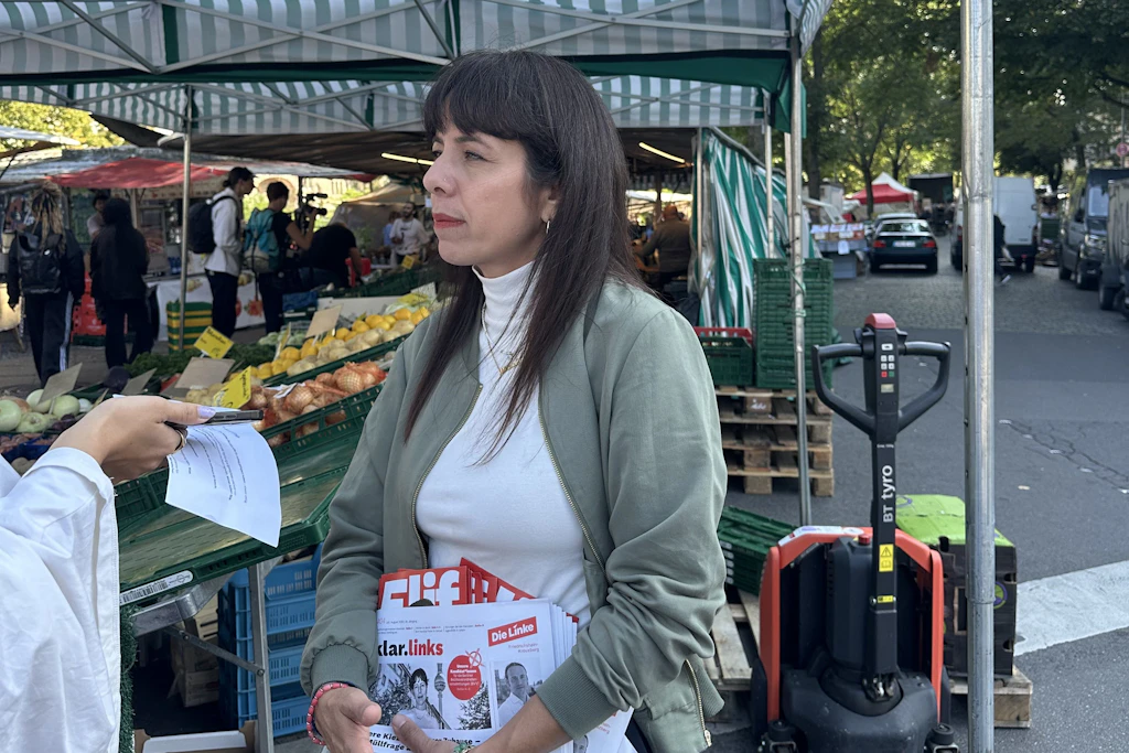 Elif Eralp im KURIER-Interview am Maybachufer in Kreuzberg.