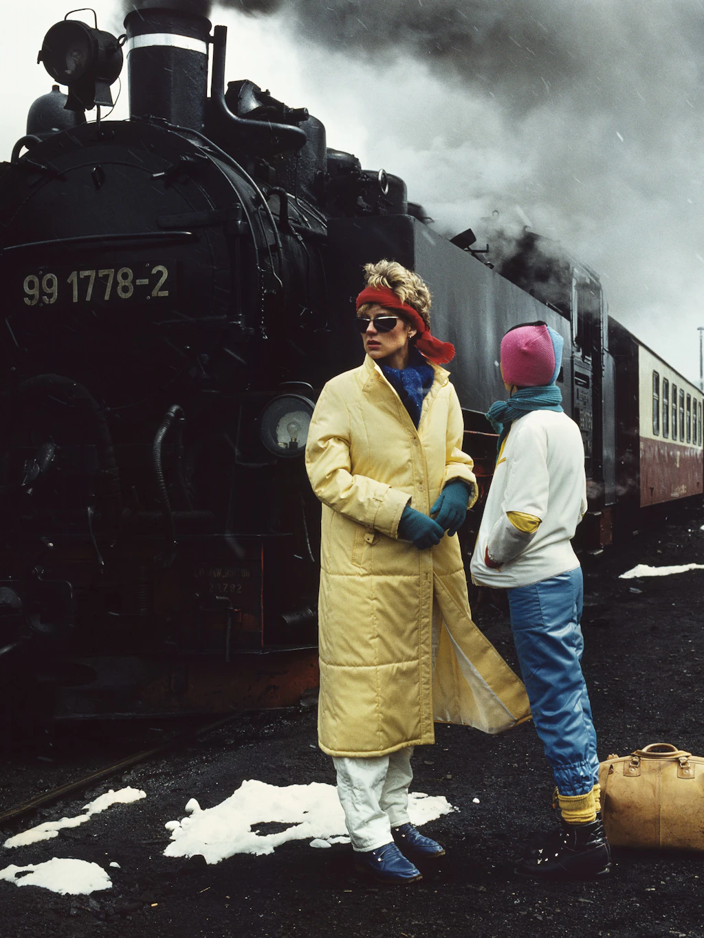 „Bahnhof Cranzahl/Erzgebirge“, Kreis Annaberg, eine Winterreise 1985