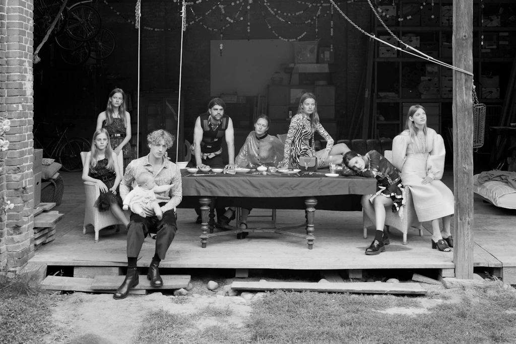 „Marisa, Ulrike, Susanne in Berka“ (mit Pferd), Winter 1978