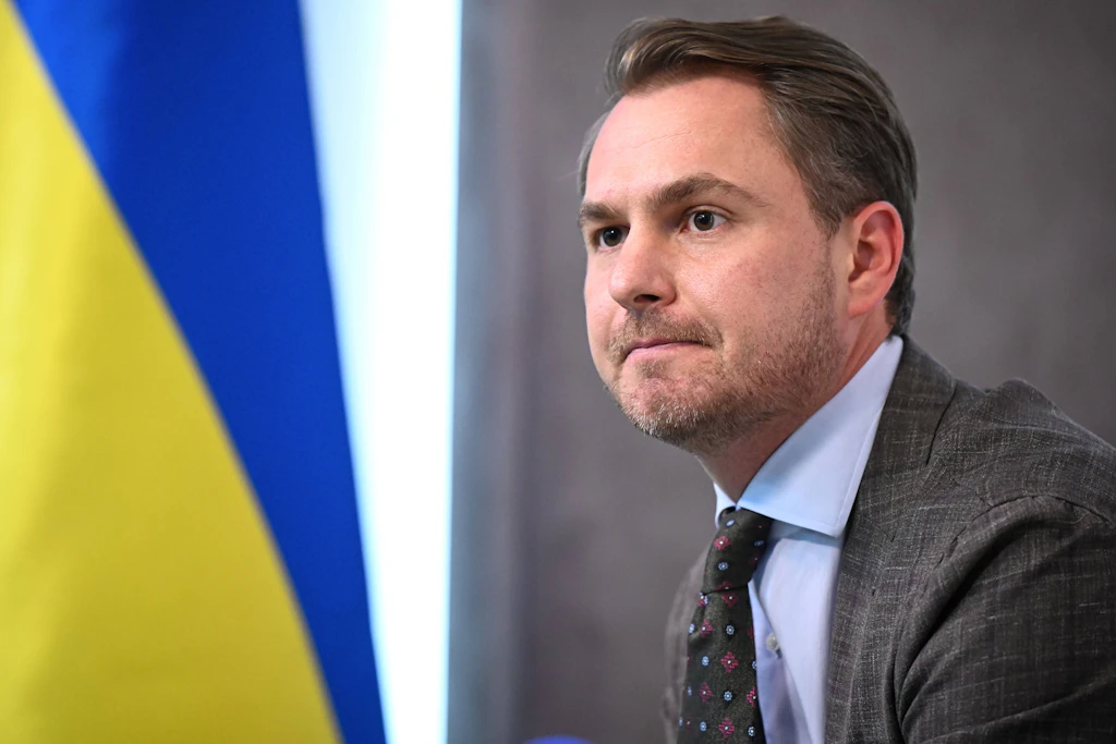 Ruslan Krawtschenko bei einer Pressekonferenz in Kiew im Juli 2025. Das ukrainische Parlament hat inzwischen seiner Entlassung als Generalstaatsanwalt zugestimmt.