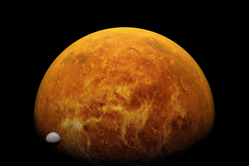 Der Planet Venus könnte einst einen Mond gehabt haben.