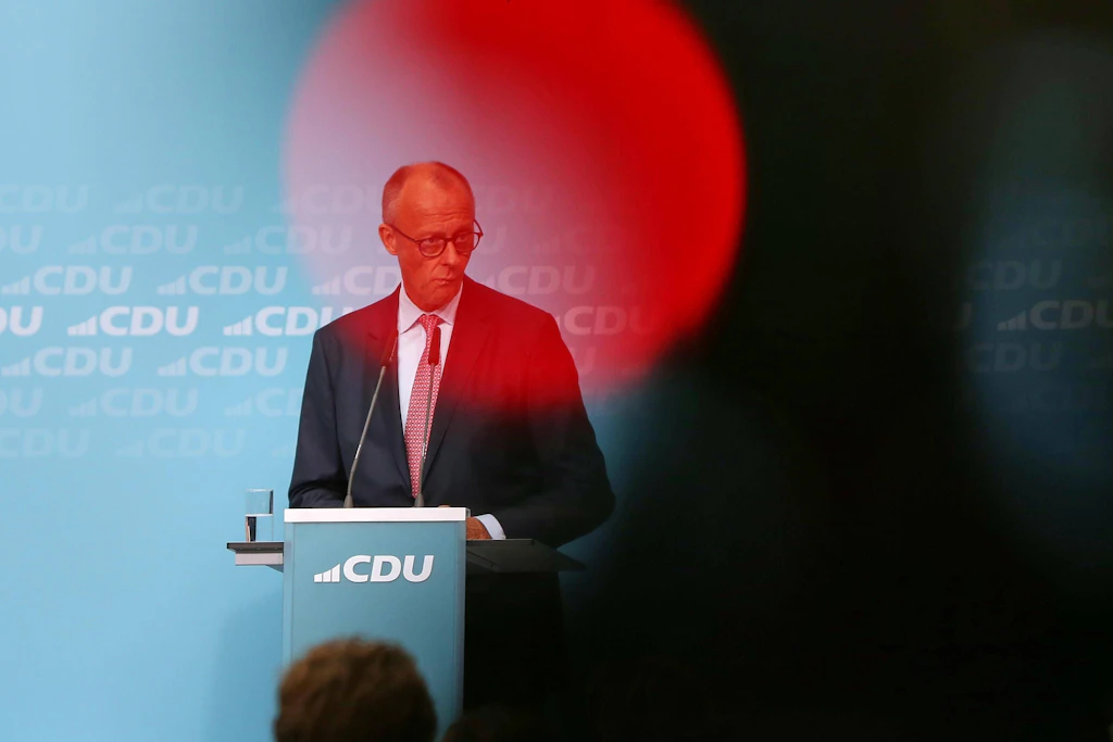 Friedrich Merz im Konrad-Adenauer-Haus: Für den CDU-Vorsitzenden und Kanzler entscheiden die Wahlabende in Schwerin und Berlin über mehr als zwei Landesparlamente