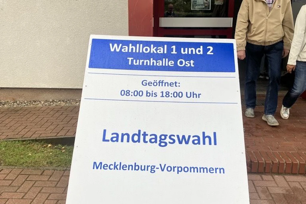 Nachwahlbefragung des ZDF in Kühlungsborn.