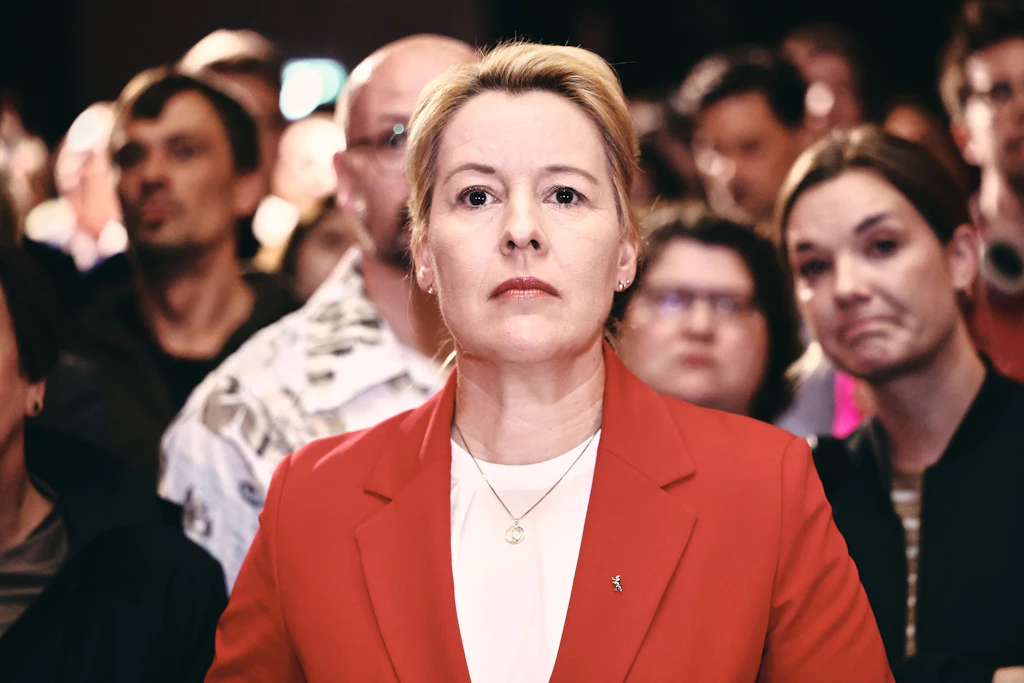 Franziska Giffey (SPD) reagiert auf die Prognose zur Abgeordnetenhauswahl.