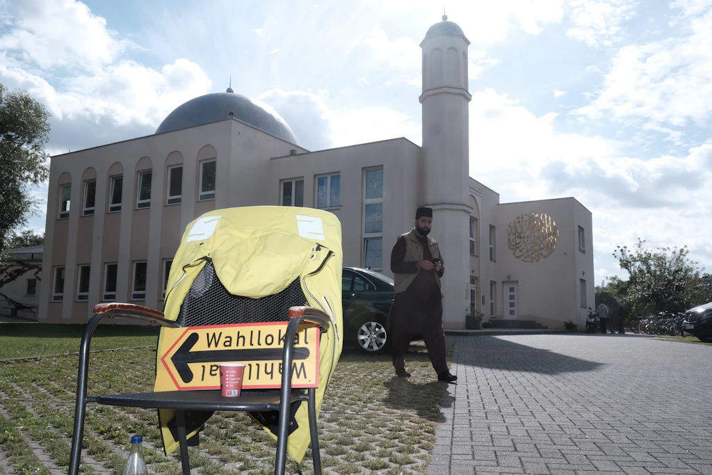 Auf dem Gelände des Khadija-Moschee gab es schon zum zweiten Mal ein Wahllokal.