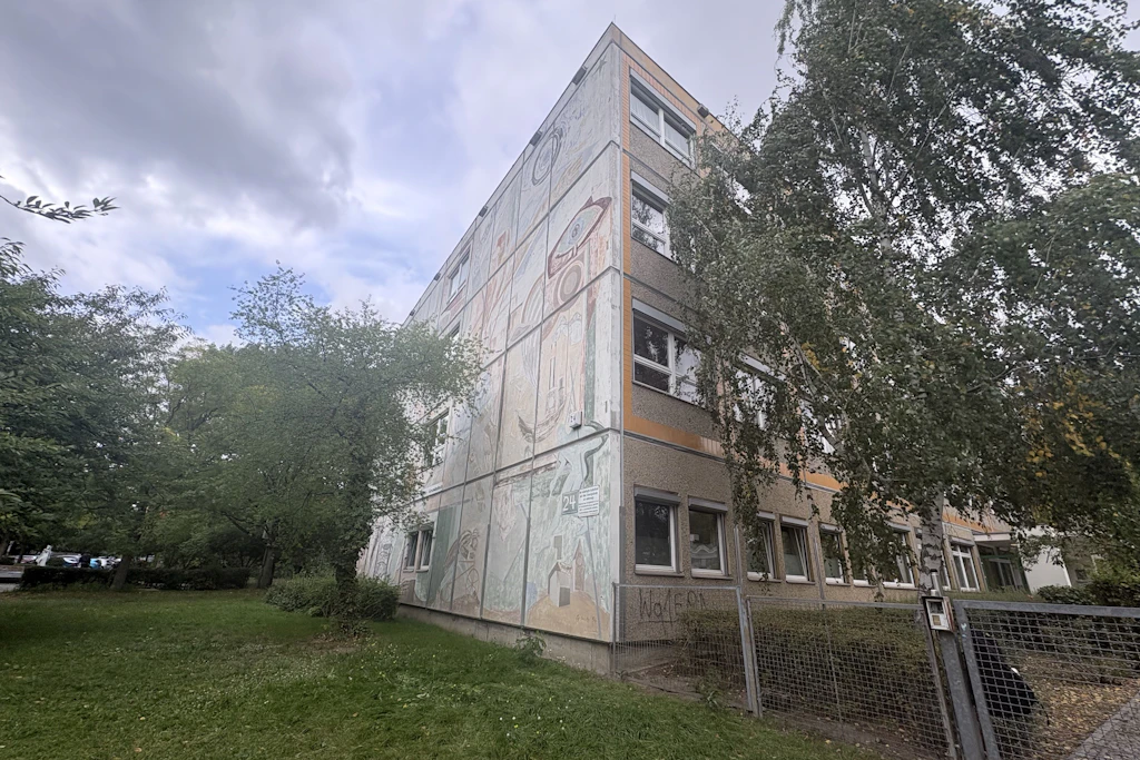 Aufgrund einer Panne musste vor der Schule gewählt werden.