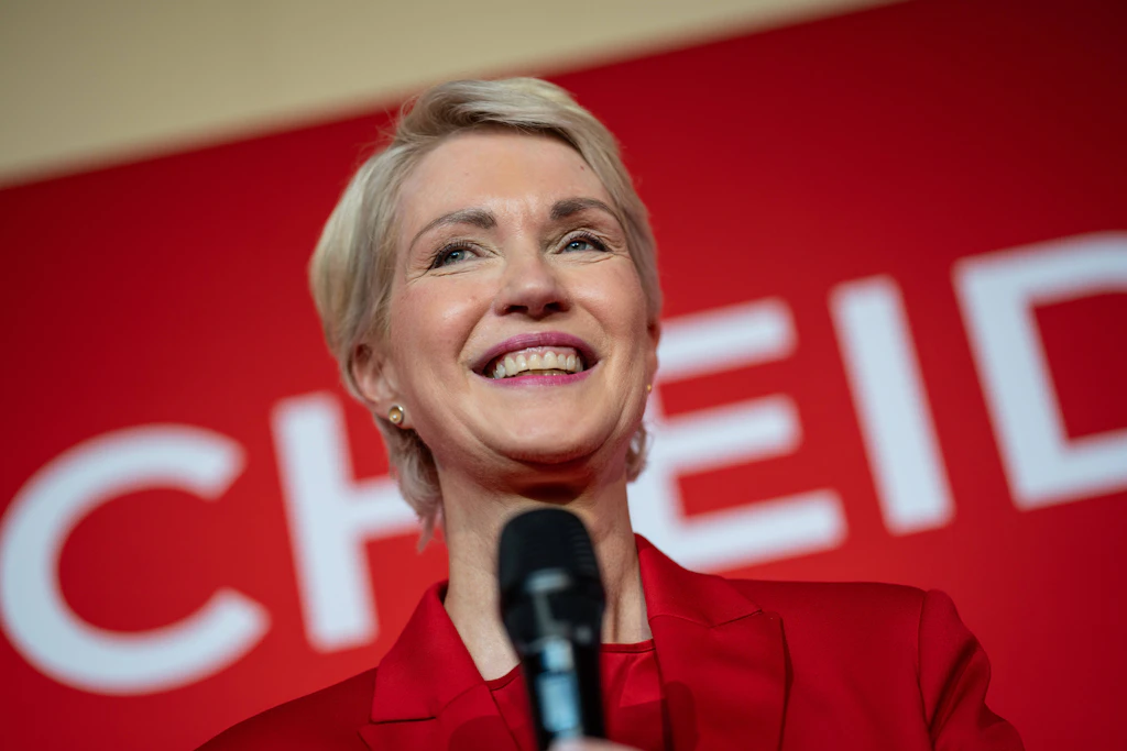 Ministerpräsidentin und SPD-Spitzenkandidatin Manuela Schwesig bei der SPD-Wahlparty
