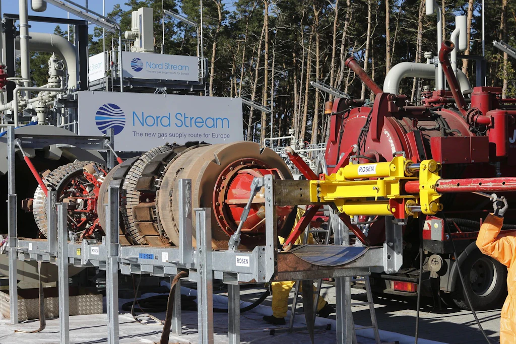 Die Empfangsstation von Nord Stream 2 in Lubmin. In Mecklenburg-Vorpommern erreichen die Ostsee-Pipelines Deutschland.