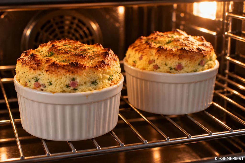 Darf's mal was anderes als Rührei oder Spiegelei sein? Mit diesen Eiersoufflés bringen sie Eier mal in einer ganz anderen und besonders luftigen Form auf den Teller.