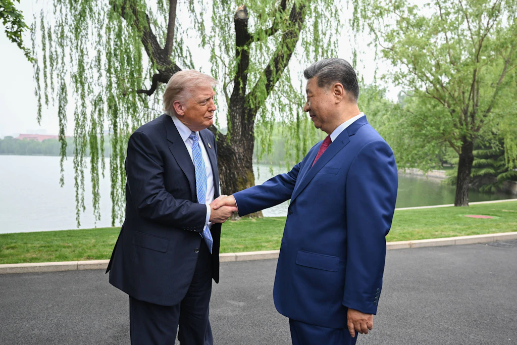 Xi und Trump in Peking im Mai. Am Donnerstag sehen sich beide in Washington wieder, diesmal mit Fokus auf Energie und KI (Archivbild).
