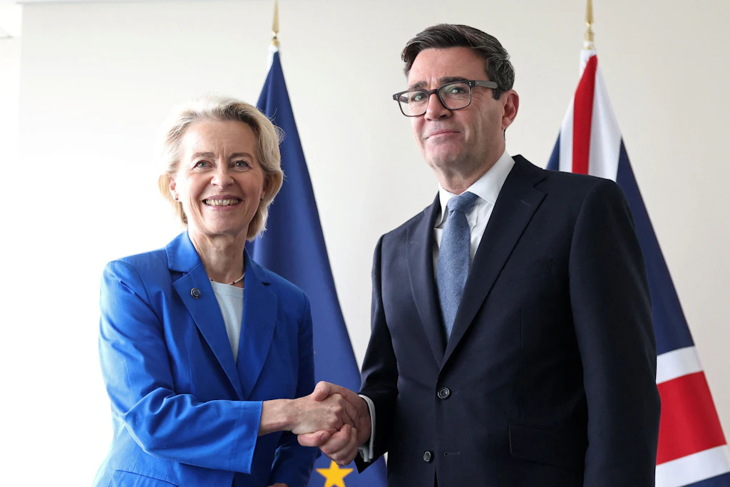 Der britische Premierminister Andy Burnham und EU-Kommissionspräsidentin Ursula von der Leyen bei einem Treffen am Rande der UN-Generalversammlung.