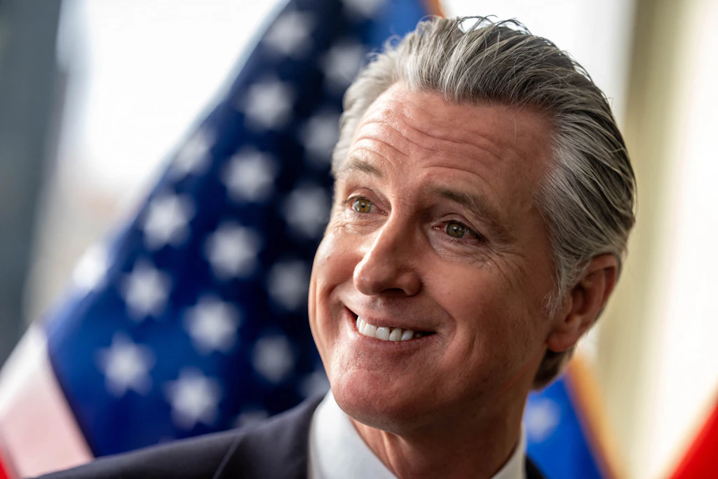 Kaliforniens Gouverneur Gavin Newsom. Der Demokrat lehnt die geplante Vermögenssteuer für Milliardäre in seinem Bundesstaat ab.