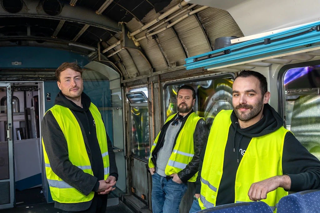 Die Gründer von Nox Mobility: Janek Smalla, Artur Hasselbach und Thibault Constant (v.l.).