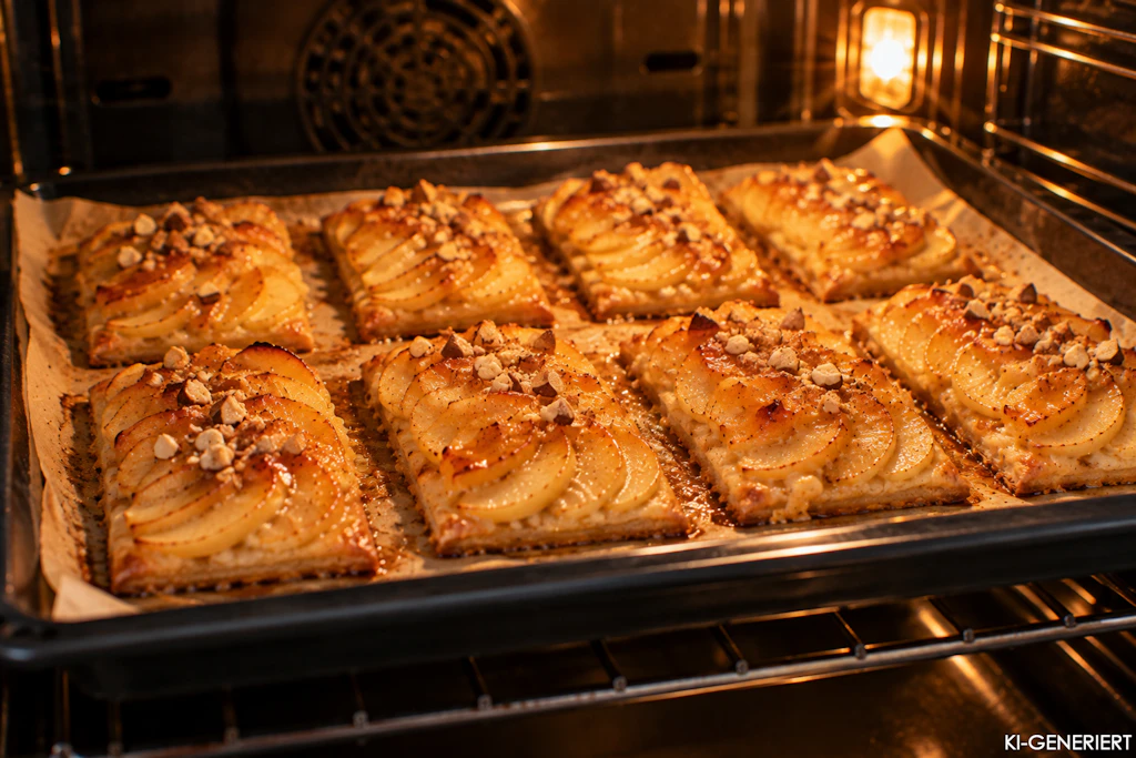 Großmutters Apfelkuchen: die leckeren Schnitten nach unserem Rezept backen im Ofen.