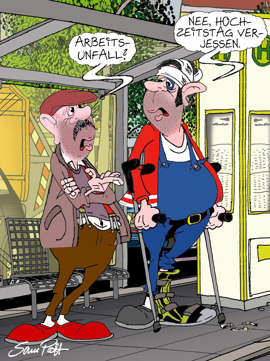 Der Cartoon des Tages sorgt in unserer Rubrik Witz des Tages jeden Tag noch für einen zusätzlichen Lacher. Wir lieben unseren Zeichner Sam Paff für seinen besonderen Humor!