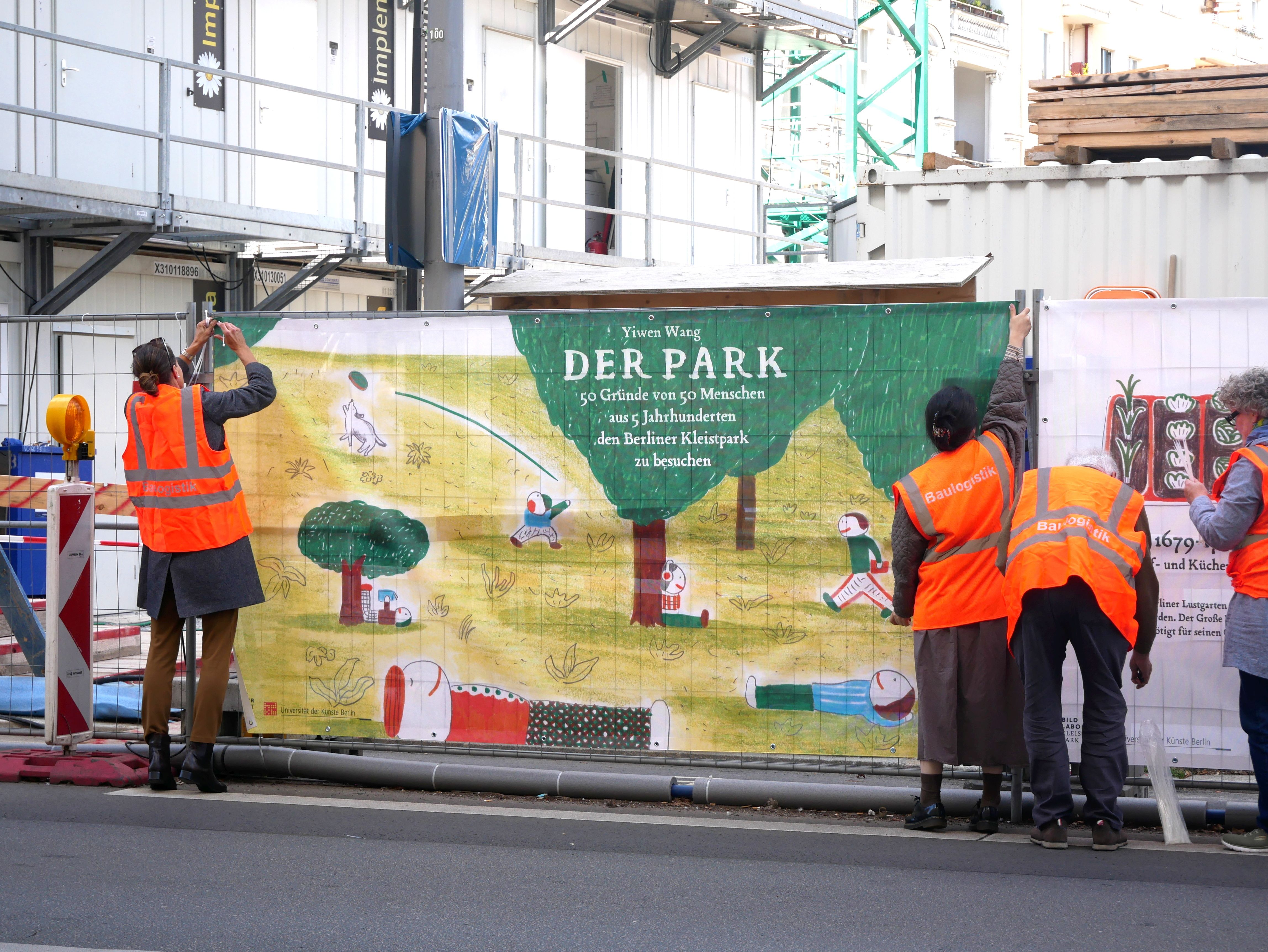 Bauzaungalerie am Kleistpark: Wo einst Chamisso mit seiner Botanisiertrommel umherstreifte