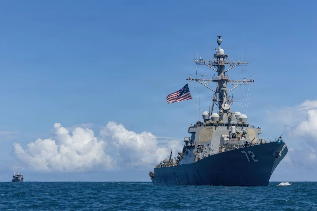 Der US-Zerstörer USS Winston S. Churchill bei einer Patrouille in der Karibik.