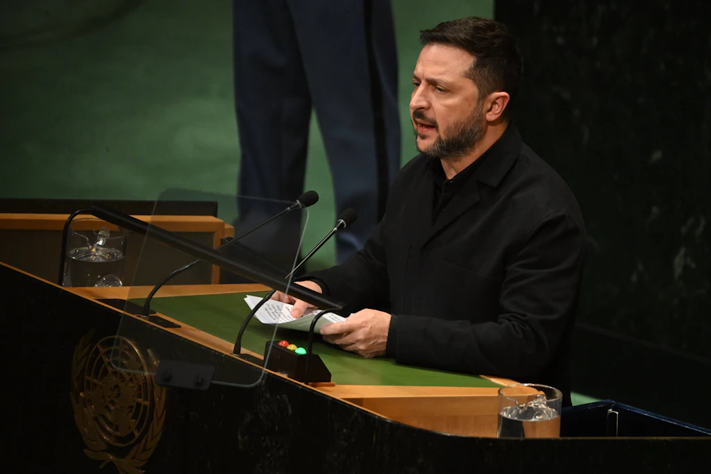 Selenskyj gibt sich vor der UN friedensbereit.