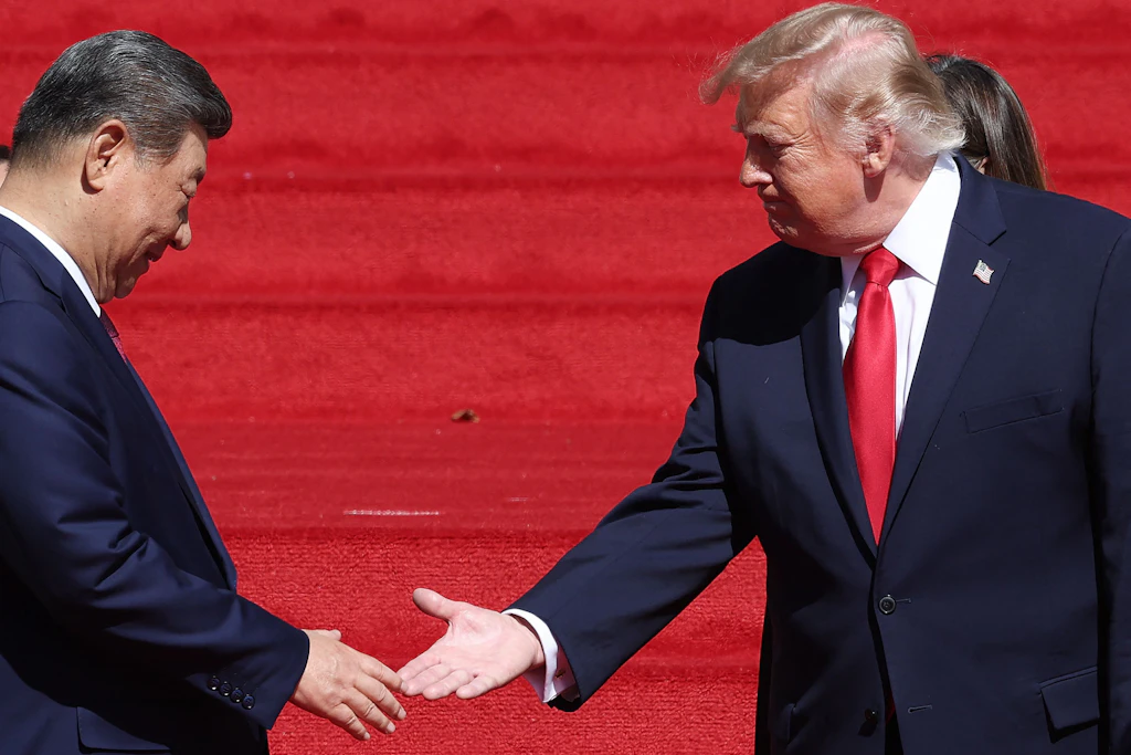 Der chinesische Präsident Xi Jinping und US-Präsident Donald Trump
