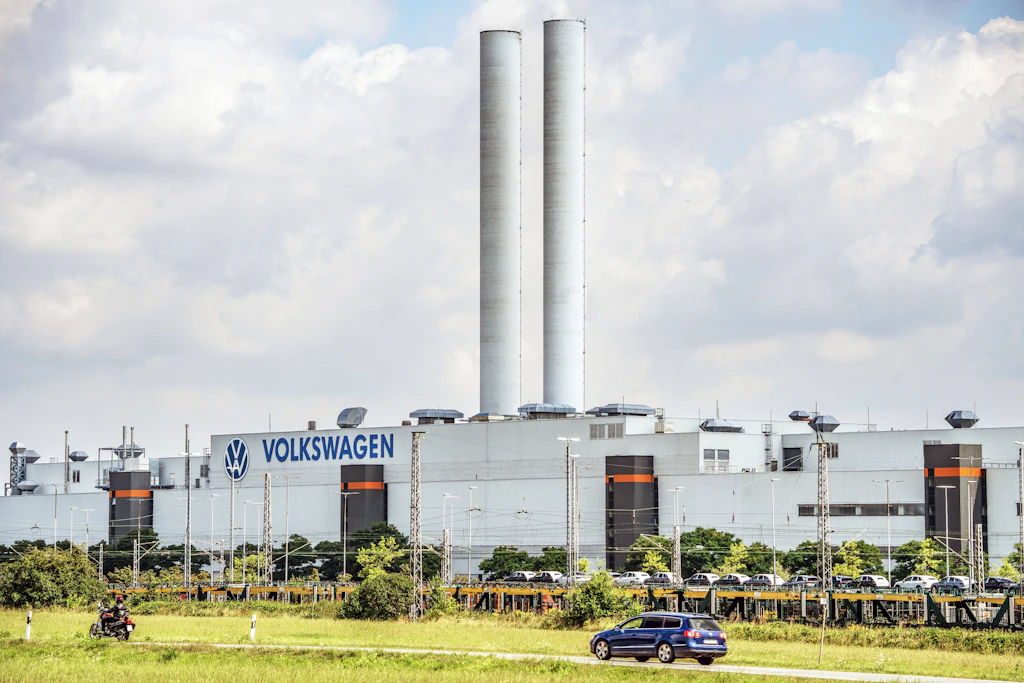 Das VW-Werk in Zwickau-Mosel: Die deutsche Automobilindustrie steckt in einer Krise.