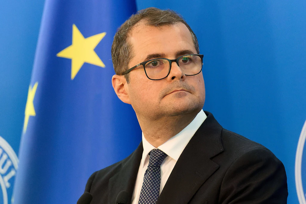 Moldaus Ministerpräsident Vasile Tofan bei einem Besuch in Bukarest im Juli. Im Hintergrund der aktuellen Debatte bekräftigte er nun, dass sein Land keinen Nato-Beitritt anstrebt.