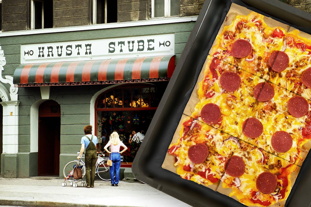 Erinnern Sie sich noch an die Krusta aus der DDR? Die DDR-Pizza wurde in viereckigen Stücken verkauft. Allerdings schaffte es die Berliner Erfindung nicht in alle Regionen des Ostens.