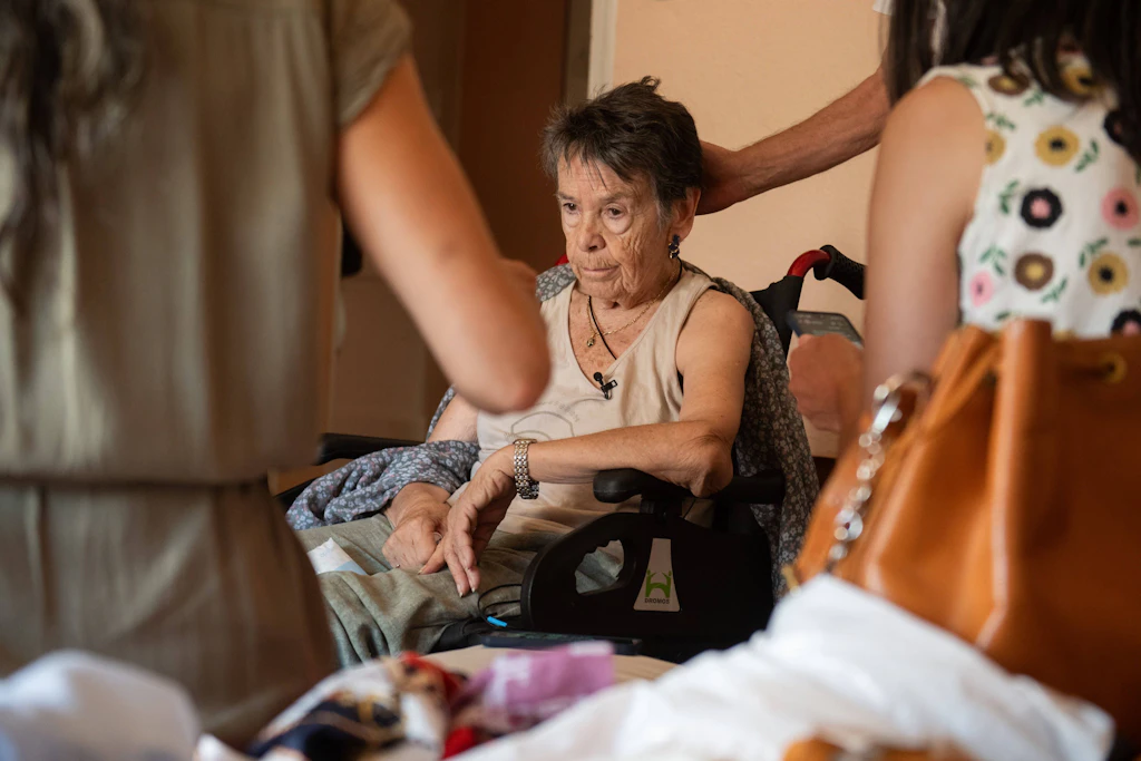 Maricarmen Abascal kurz vor ihrer Zwangsräumung: Nach 70 Jahren sind es die letzten Minuten in ihrem alten Zuhause.