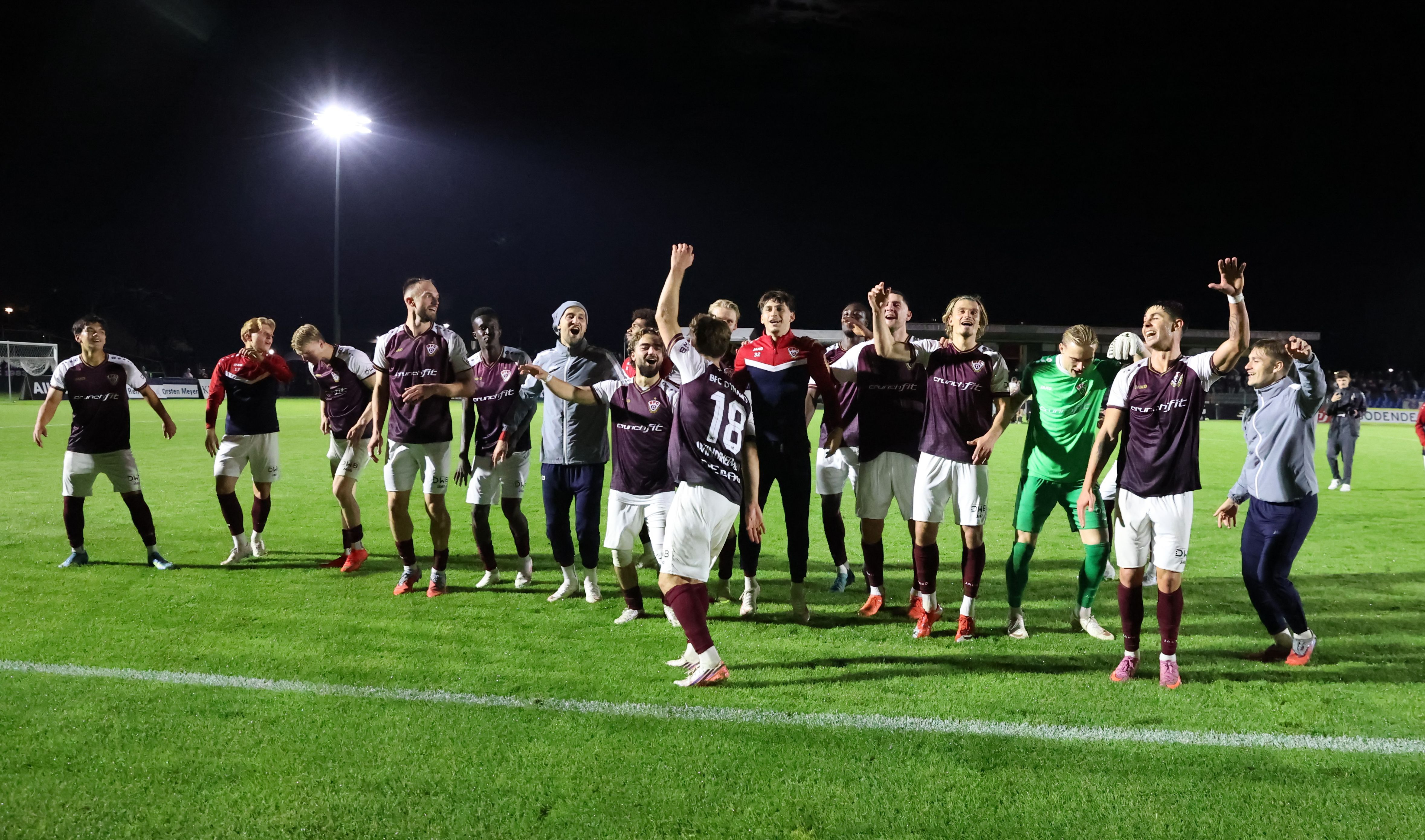 Tabellenplatz 4! Da lässt der BFC Dynamo die Wände wackeln