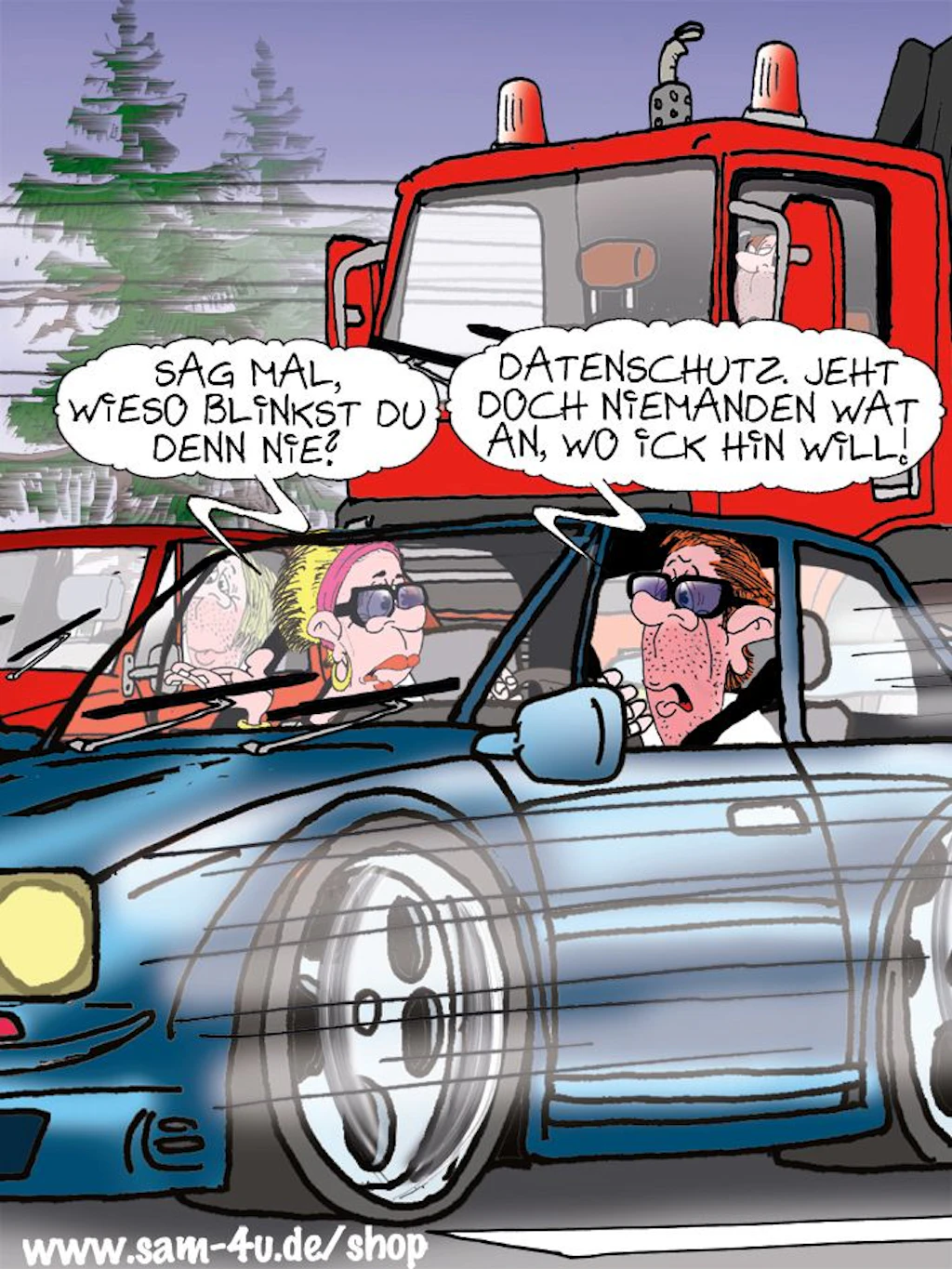 Der Cartoon des Tages fängt jeden Tag den Berliner Humor auf ganz besondere Art und Weise ein. Dafür sorgt unser Zeichner Sam Paff - sein kleines Kunstwerk finden Sie jeden Tag in der Rubrik Witz des Tages.