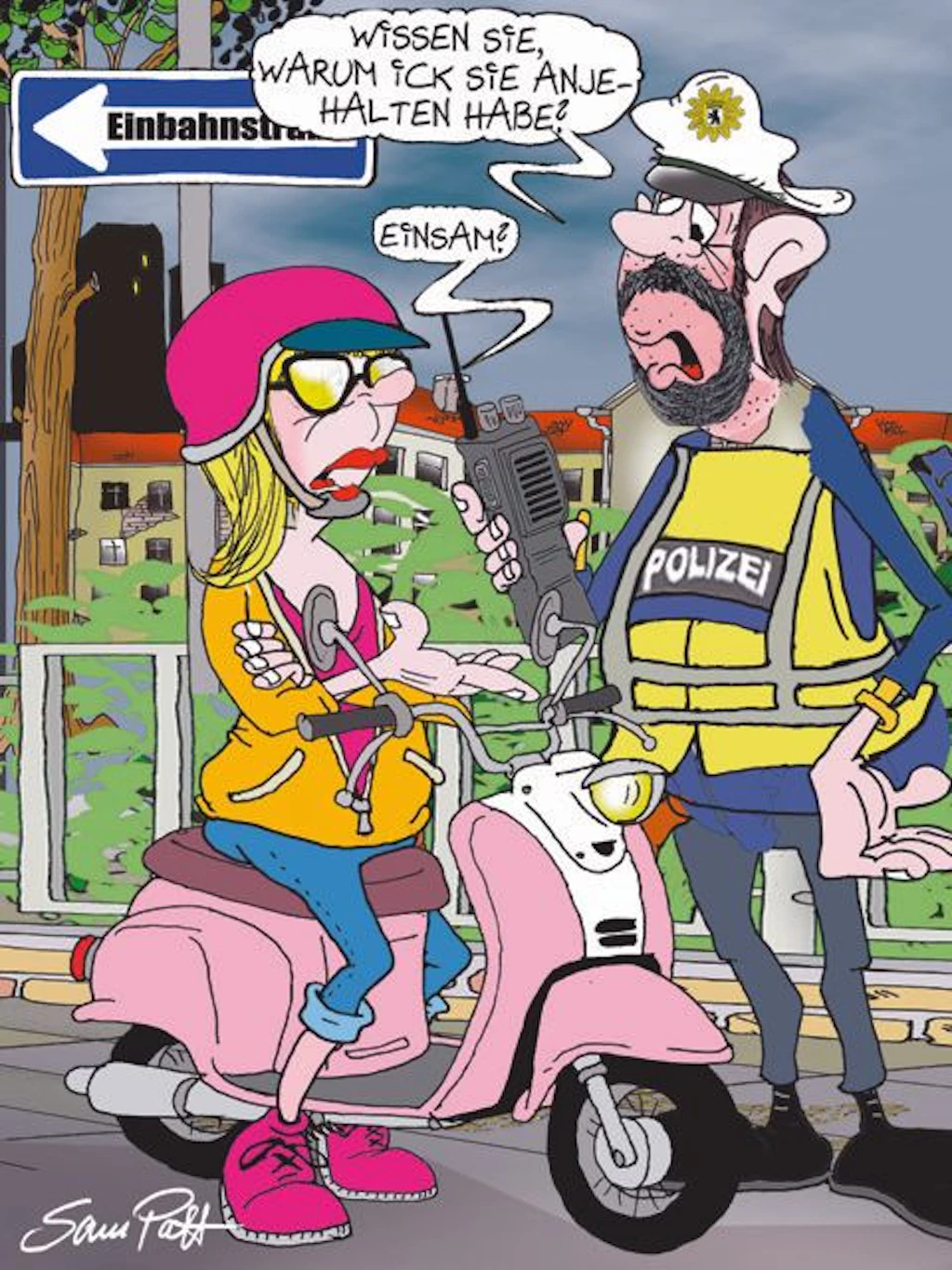 Der Cartoon des Tages kommt jeden Tag von unserem zeichner Sam Paff aus Berlin – und bereichert unsere Rubrik Witz des Tages im Berliner KURIER.