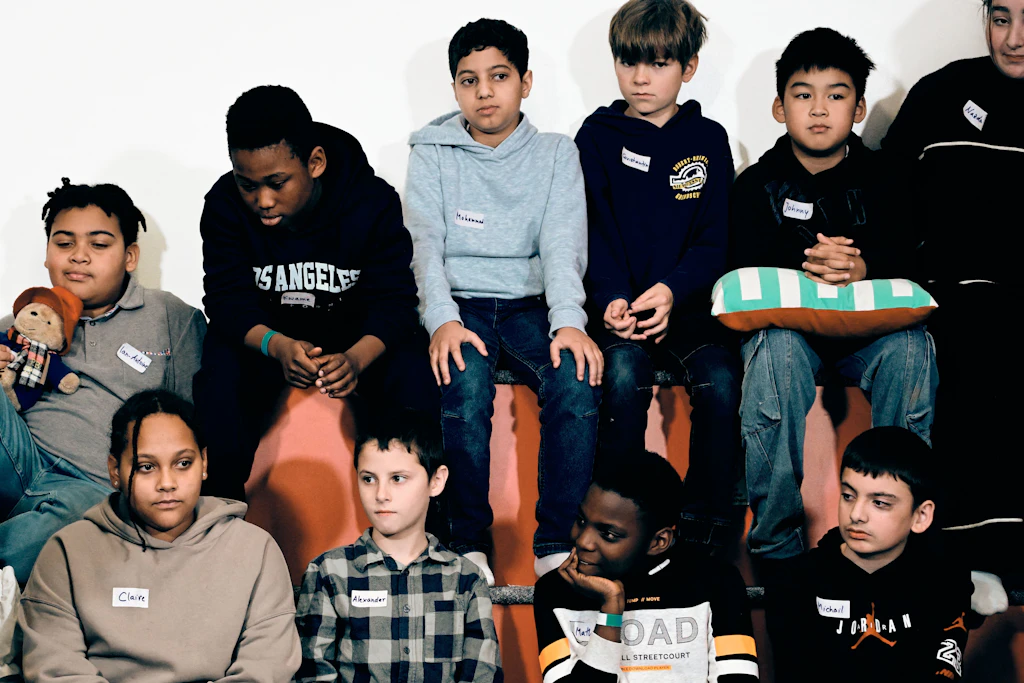 Schüler beim bundesweiten Vorlesetag an einer Grundschule in Berlin-Reinickendorf.