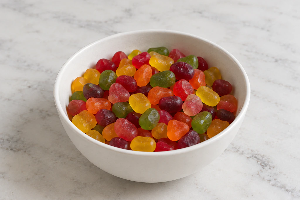 Der Zoll in Köln hat gefälschte Verpackungen für Gummibärchen mit THC beschlagnahmt.