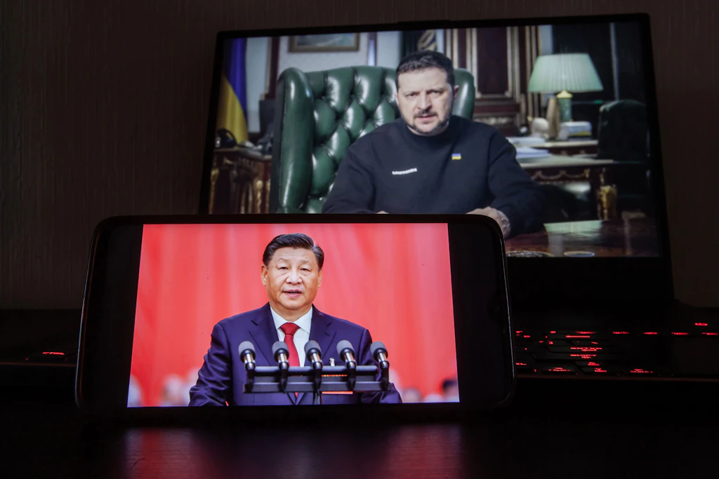 Im März 2023 kam es zum ersten Telefonat zwischen den Staatschefs der Ukraine und Chinas seit Beginn des Krieges in Osteuropa.