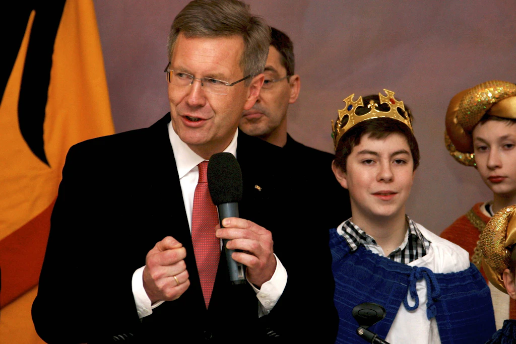Der ehemalige Bundespräsident Christian Wulff beim Empfang der Sternsinger im Schloss Bellevue. In seiner Rede zum Tag der Deutschen Einheit 2010 sagte er: „Der Islam gehört inzwischen auch zu Deutschland.“