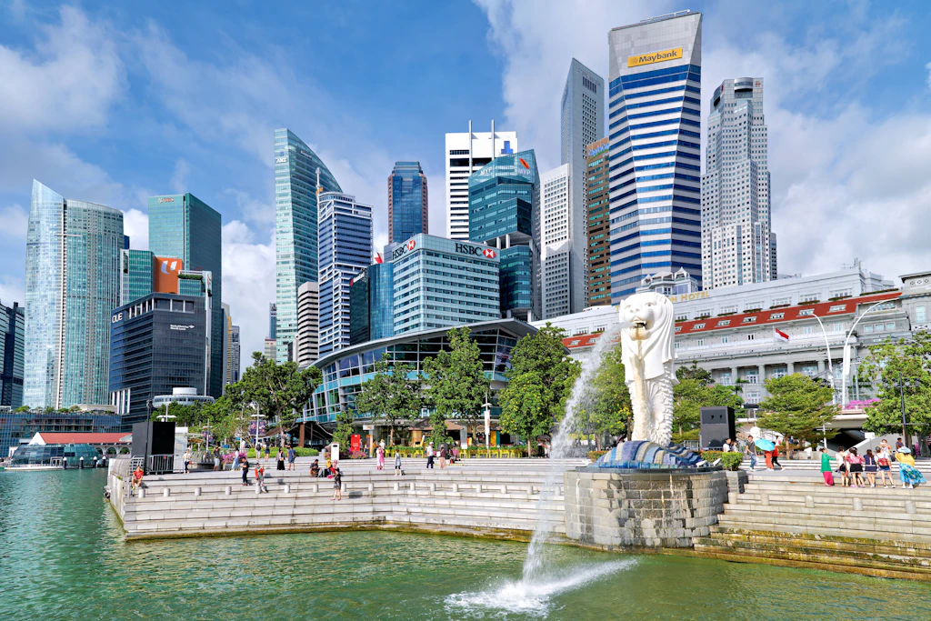 Passanten in Singapurs Finanzviertel: Die staatliche Technologiebehörde testet eine Dating-Plattform für junge Beschäftigte des öffentlichen Dienstes.