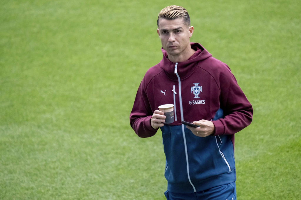 Cristiano Ronaldo beim Training der portugiesischen Nationalmannschaft am 29. September in Malmö vor dem Nations-League-Spiel gegen Dänemark
