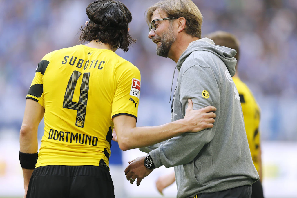 Ex-Unioner Neven Subotic (l.) hat bei Borussia Dortmund sieben Jahre unter dem aktuellen Bundestrainer Jürgen Klopp gespielt.