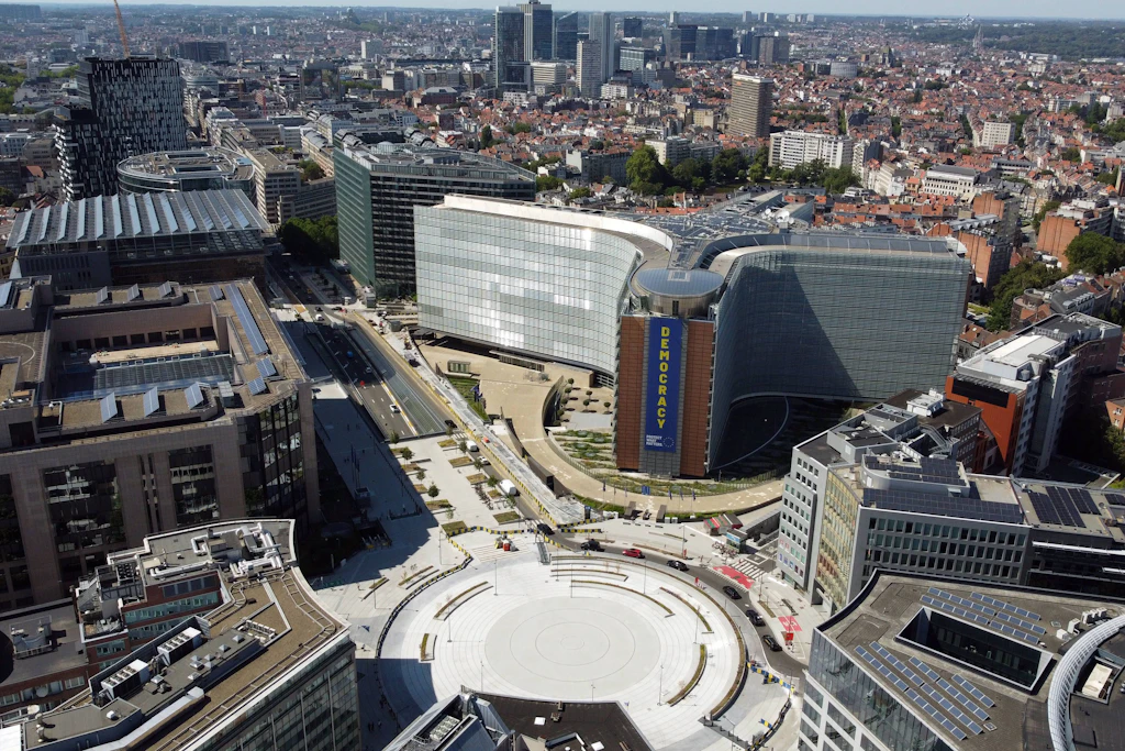 Der Sitz der EU-Kommission in Brüssel. 