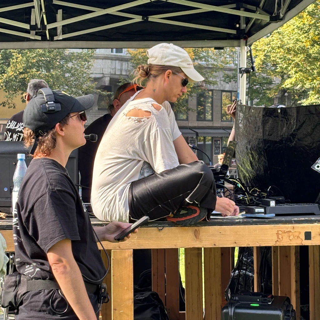 Florentina Holzinger bei den Proben zu „House Wash“.