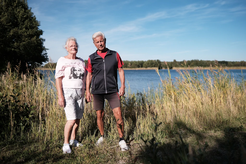 Das Thüringer Ehepaar Günther wohnt von Mai bis November in ihrem Camper nahe Holzdorf.