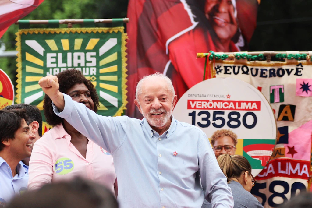 Brasiliens Präsident Luiz Inácio Lula da Silva bei einem Wahlkampfauftritt am 2. Oktober in Rio de Janeiro